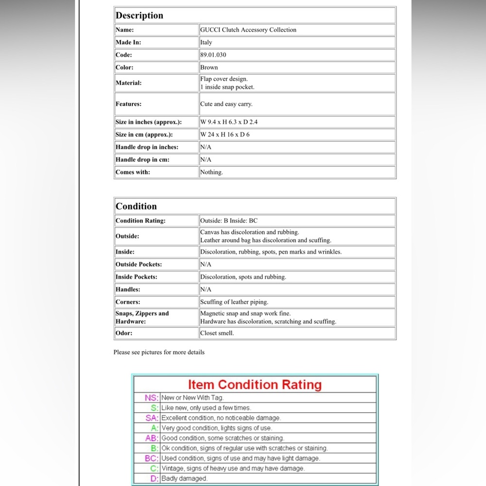 Gucci Tan and Brown GG Monogram Clutch - Picture 16 of 16